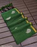 Green Khadhi cotton sareee - Classic to Modern