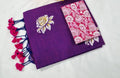 Magenta khadi cotton saree - Classic to Modern