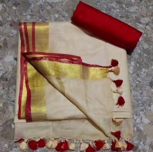 Off White Linen Saree - Classic to Modern
