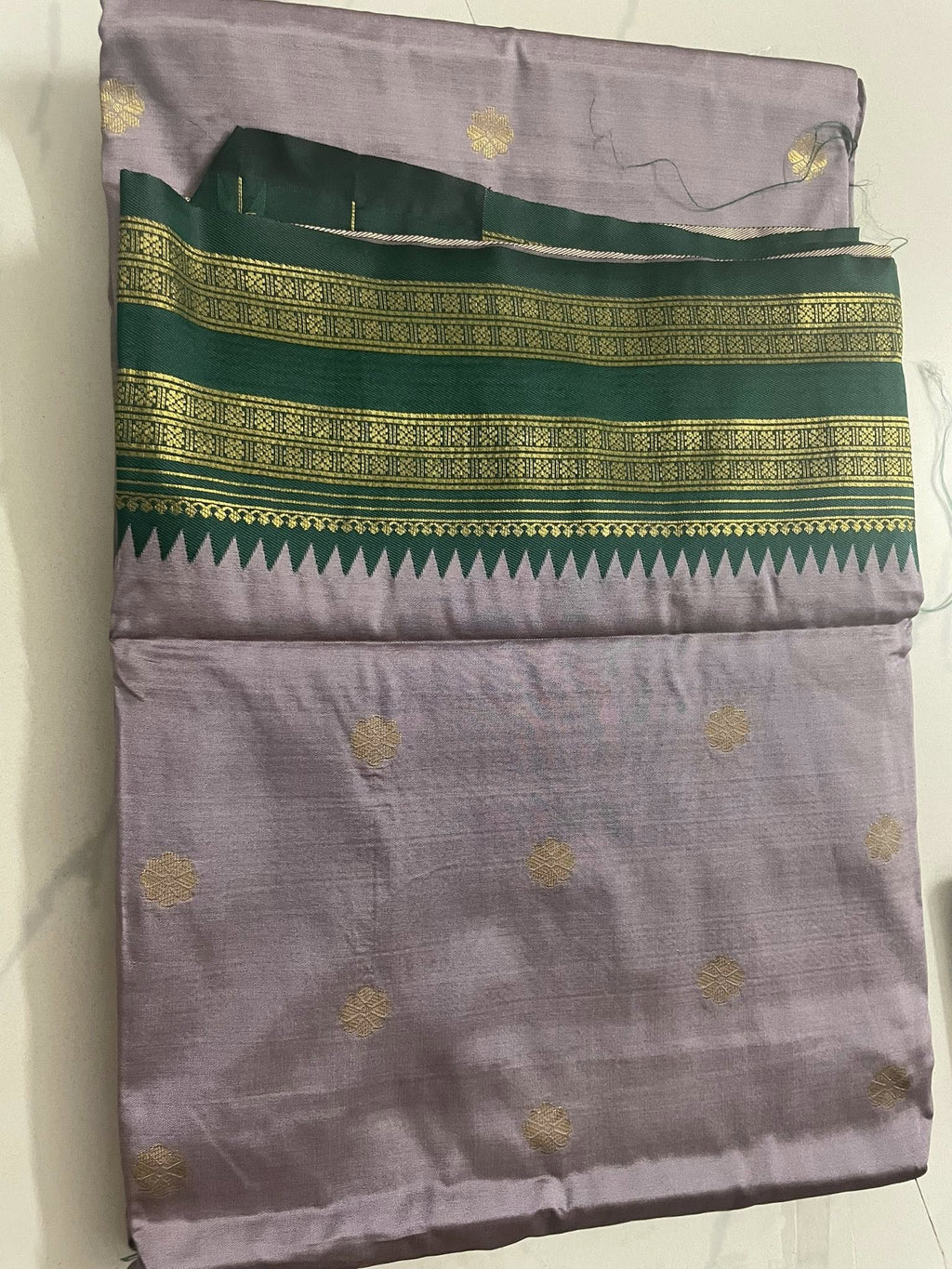 Paithani Silk Saree Light Onion pink with Green Border - Classic to Modern