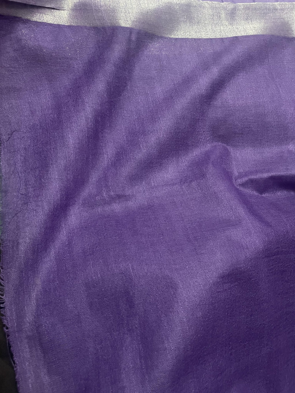 Purple Linen Saree - Classic to Modern