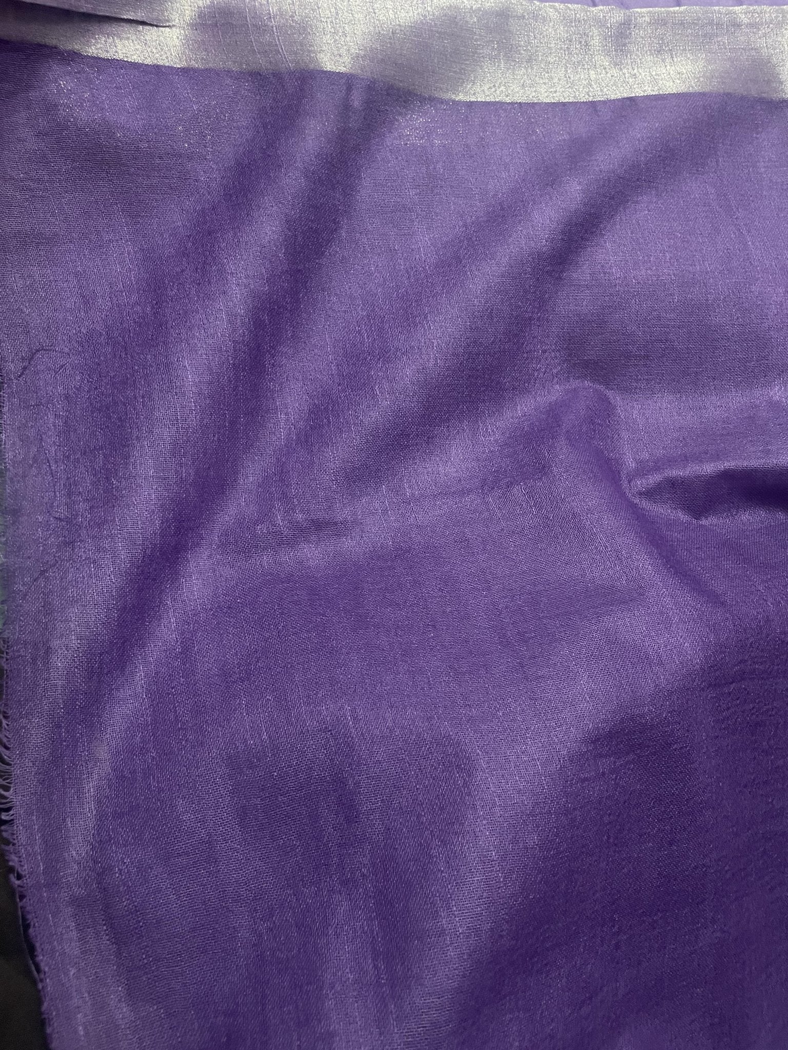 Purple Linen Saree - Classic to Modern